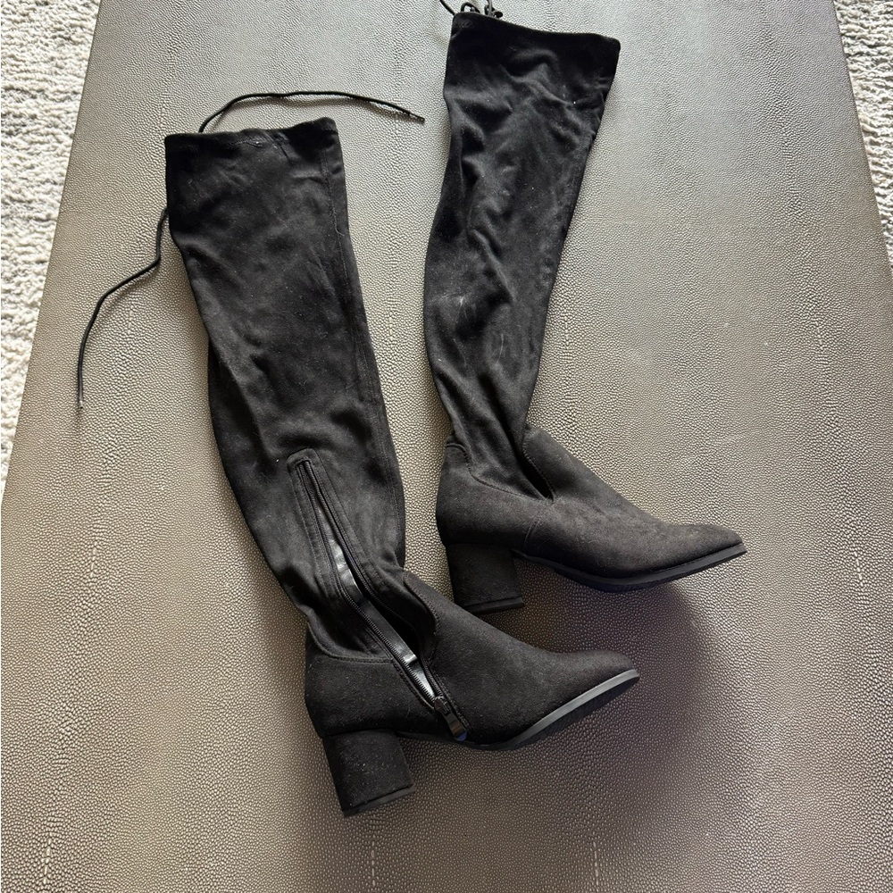 Dream Pairs Black Over-the-Knee Boots